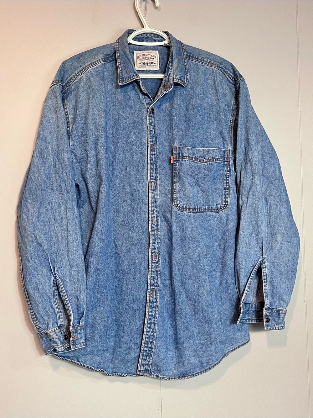 Vintage Levi’s Denim Shirt L Made in Korea 100% Cotton Oversized